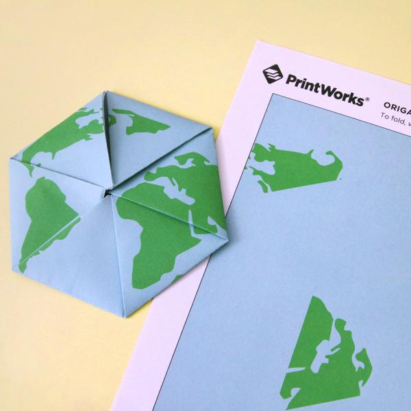 Image for event: Drop-In Activity: Earth Day Origami Globes